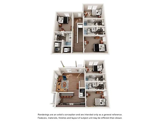 Floor plan Five Bedroom Duplex