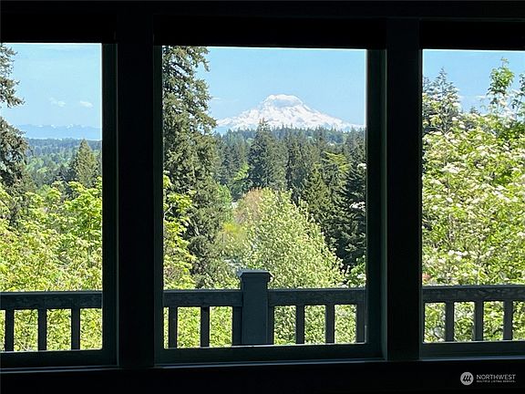Mount Rainier from inside the house - GORGEOUS!!!>
