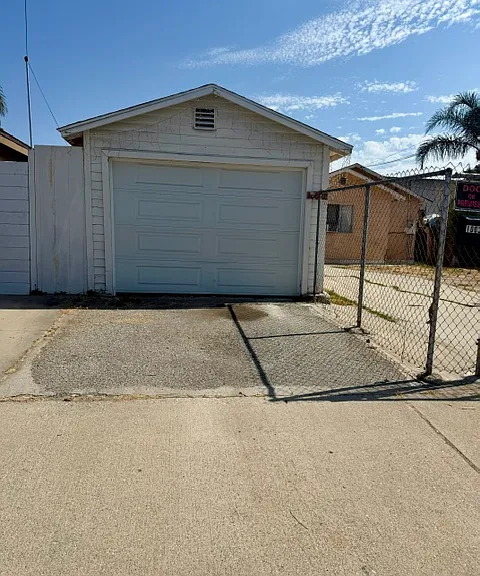 Garage and driveway