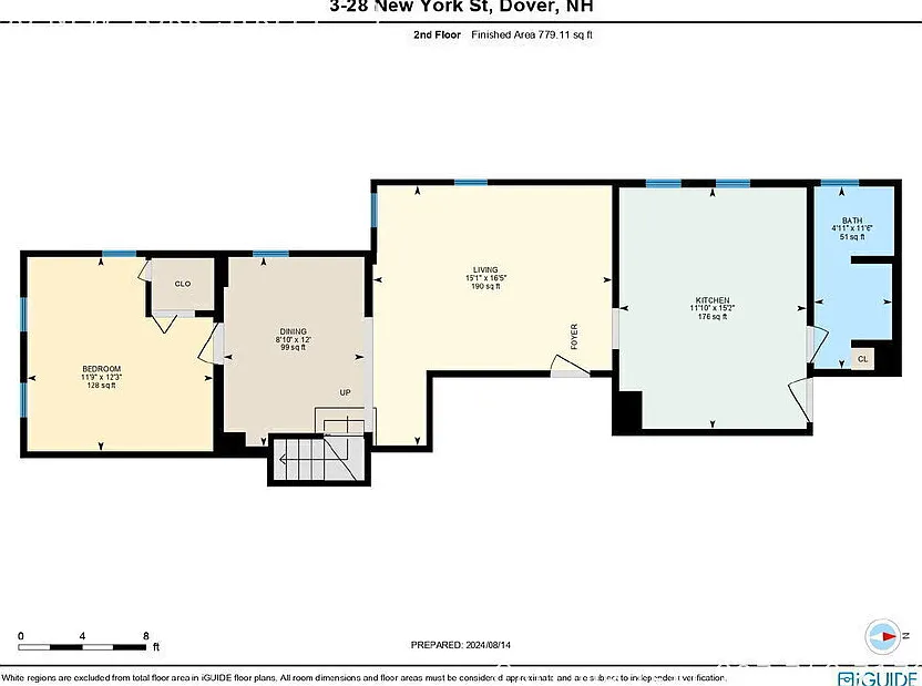 Downtown Dover 2 BR Apt w/Office, Rooftop Deck, Laundry and Off-Street Parking — Photo 4