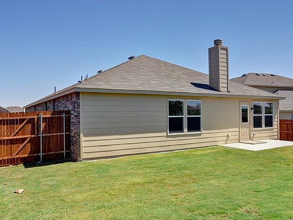 Backyard with Extended Patio Option