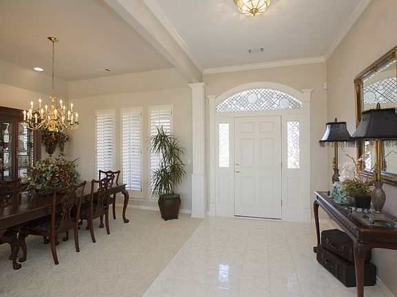 An open foyer welcomes guests