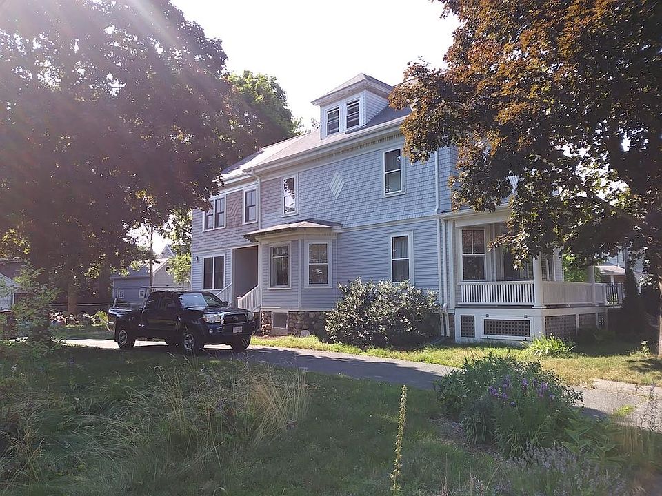 South side of house, old part of house on right, addition on left
