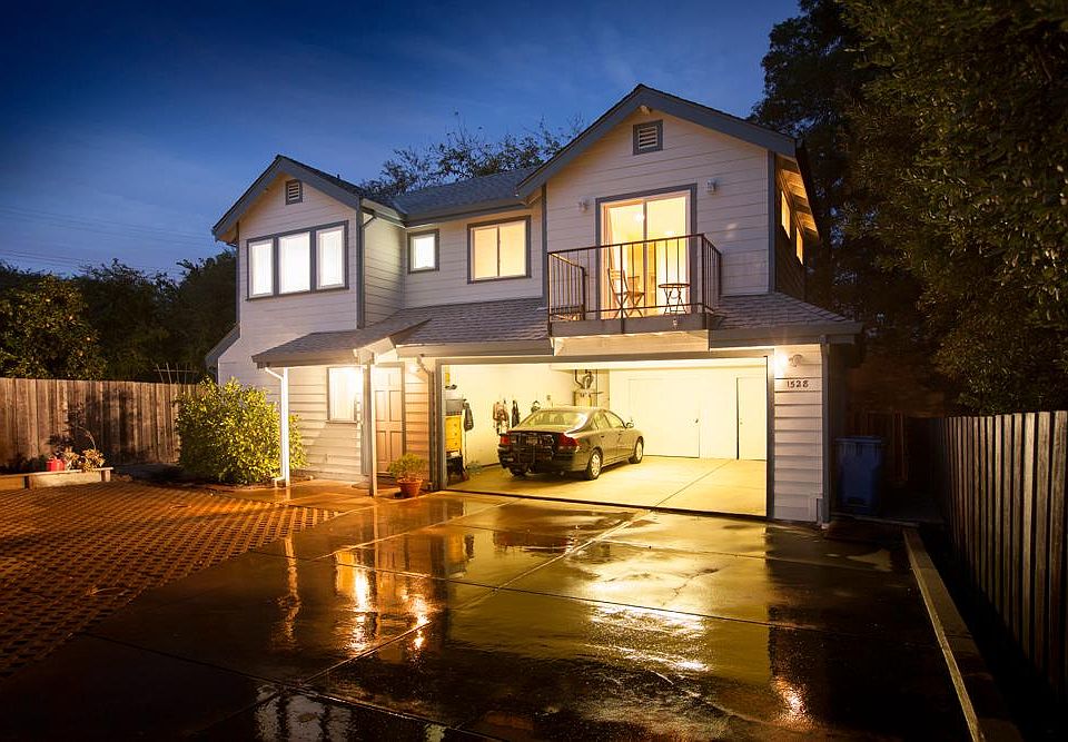 Two Story House - Private tree surround Courtyard setting.