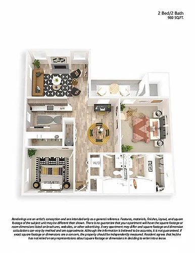 Floor plan C2 2X2
