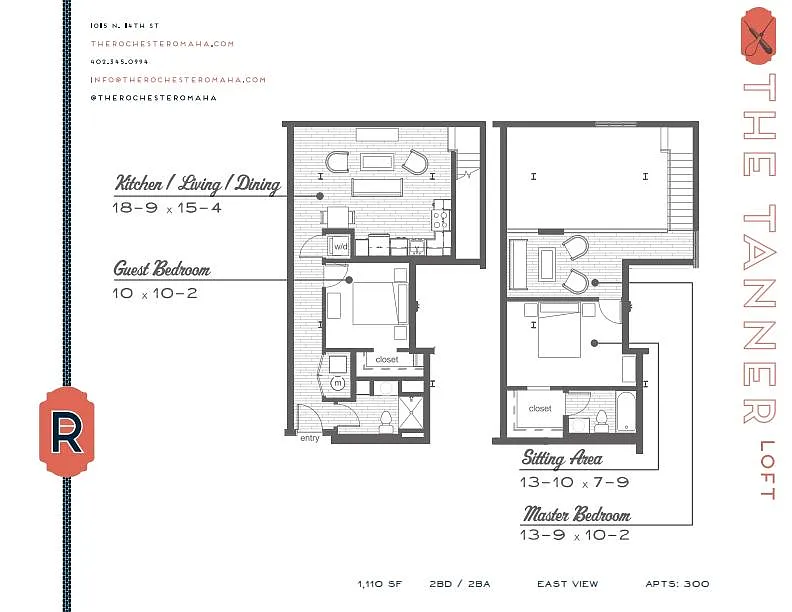 Floor plan The Tanner Loft