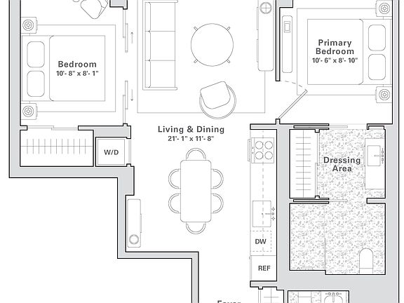 2nd image of 547 W 47th St Room 302