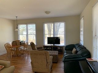 Bright, Living Room and Dining Space