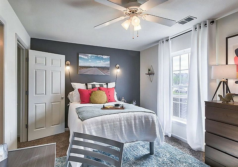 Experience comfort and style in this beautifully decorated bedroom, perfect for relaxation.