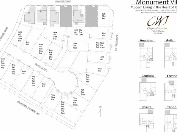 Shasta Plan, Monument Villas