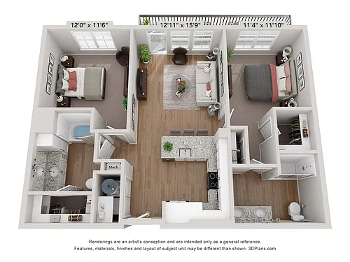 Floor plan B2 - Carolina