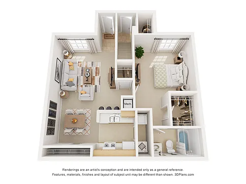Floor plan 1B
