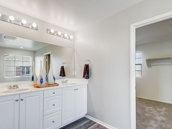 Dual sinks in owner s bath