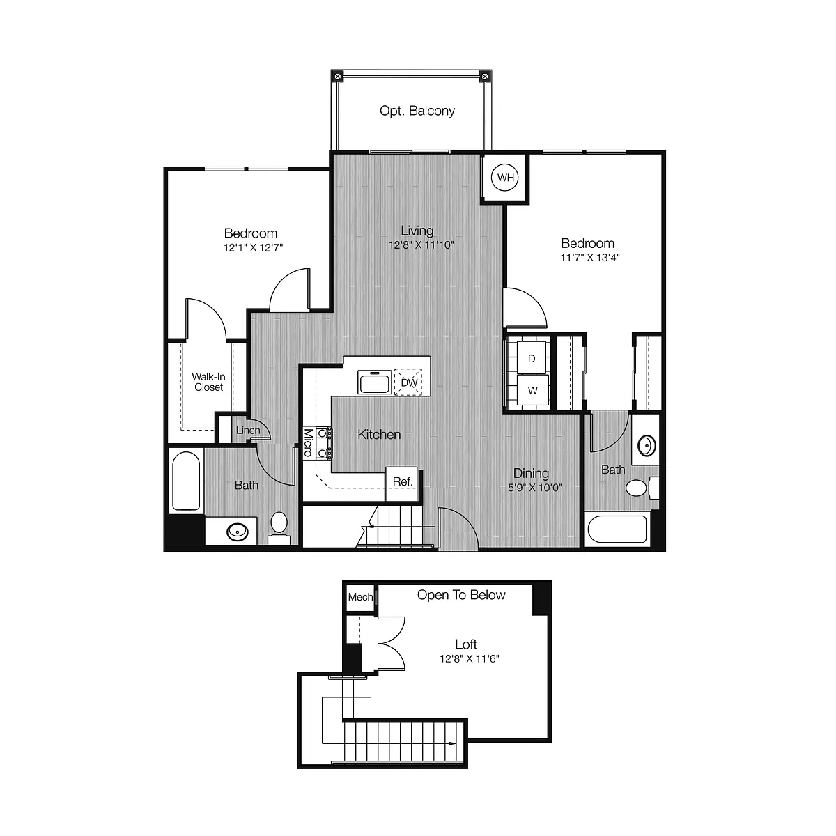 Floor plan 2E2-L