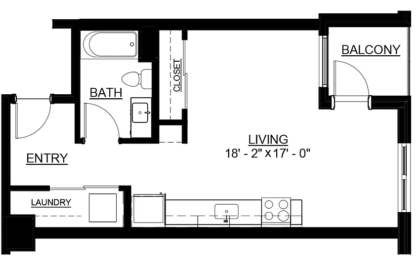 Floor plan Studio