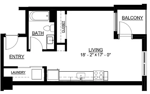Floor plan Studio
