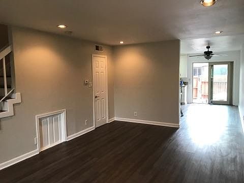Living room and dining area