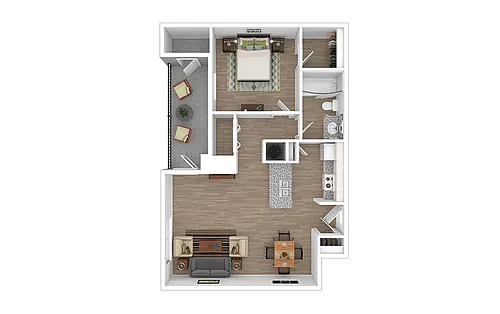 Floor plan Crossroads - Renovated