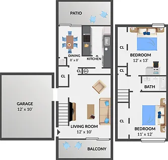 Two Bedroom Two Bedroom