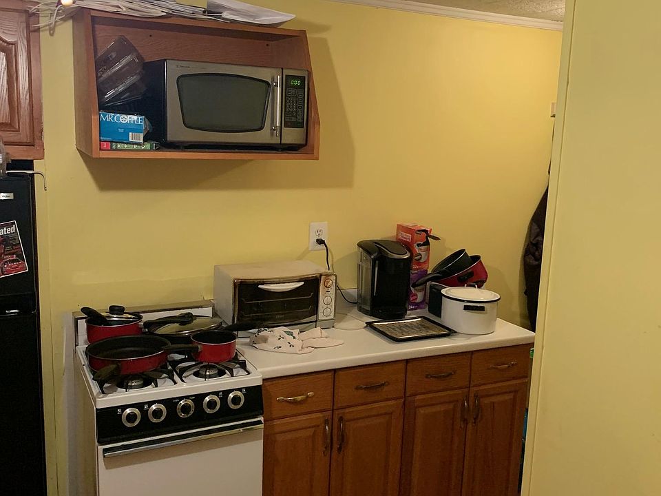 Kitchen view of extra cabinets.