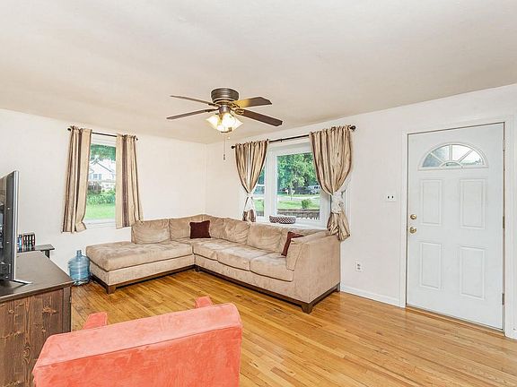 Family Room with Front Door