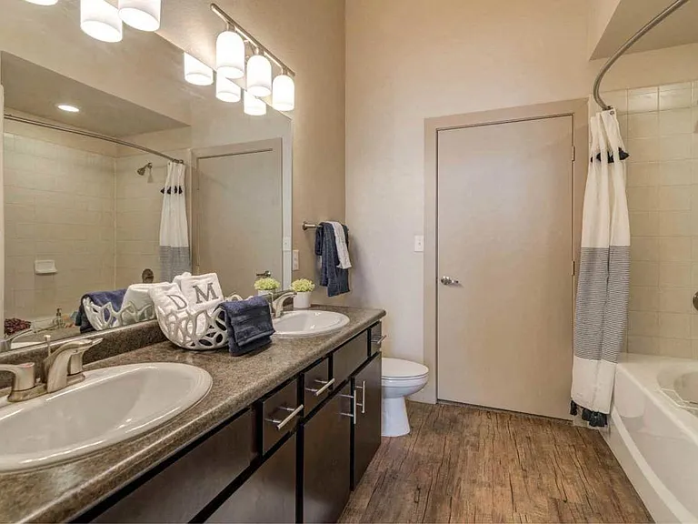 2-Bedroom Bathroom at District at Medical Center, San Antonio