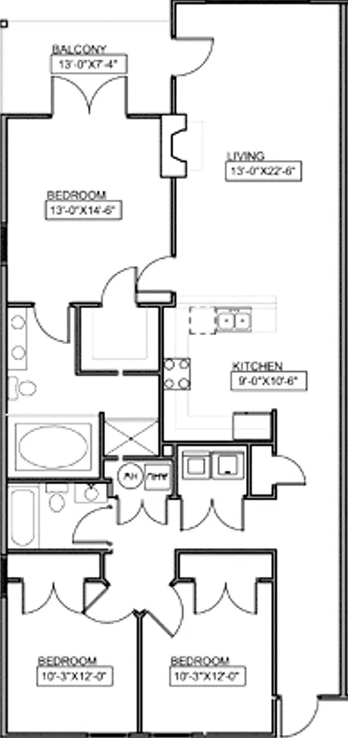 River Towne Condominium Unit 503 - Large Condo For Rent 3 Bedrooms/2 Baths $2500/Month Available Now — Photo 3