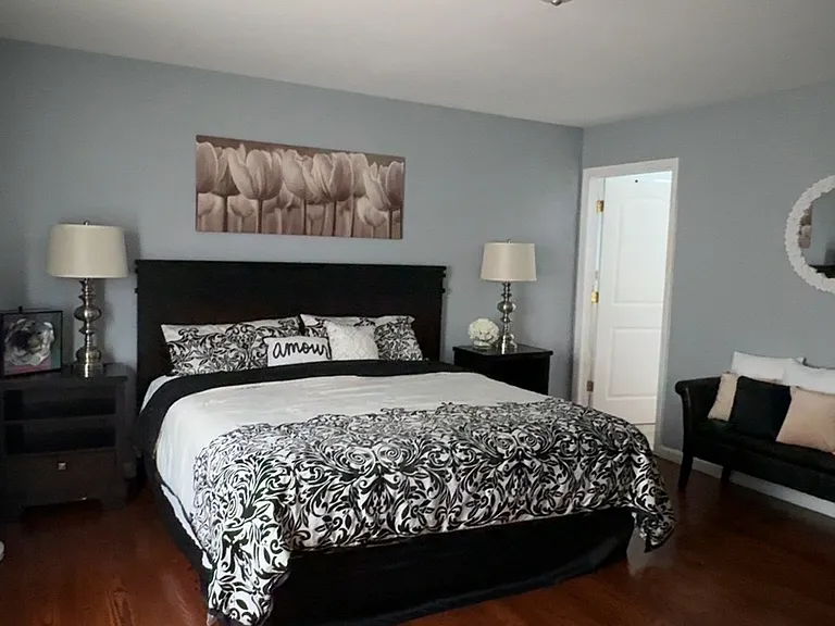 For staging only. Room is unfurnished.
