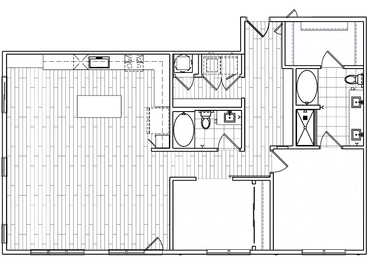 Floor plan 2x2 1454 sqft
