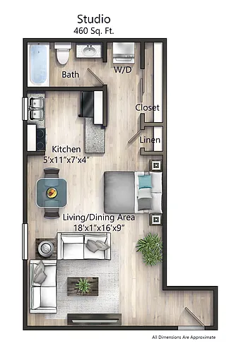 Floor plan Studio