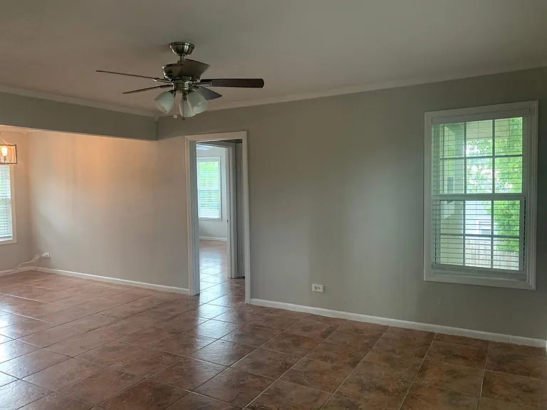 living room and dining room
