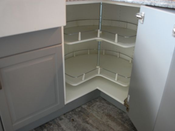 lazy susan lower corner