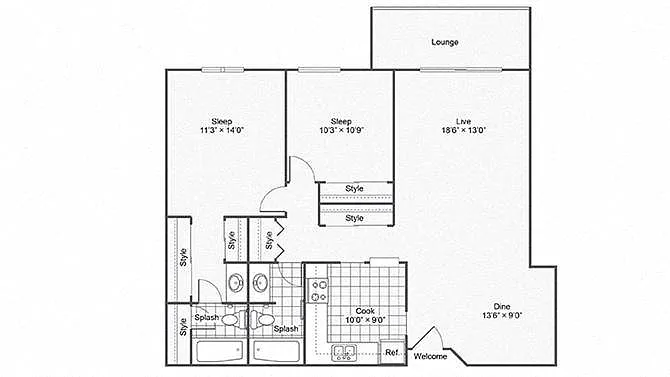 Floor plan The Garland