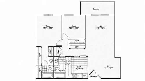 Floor plan The Garland