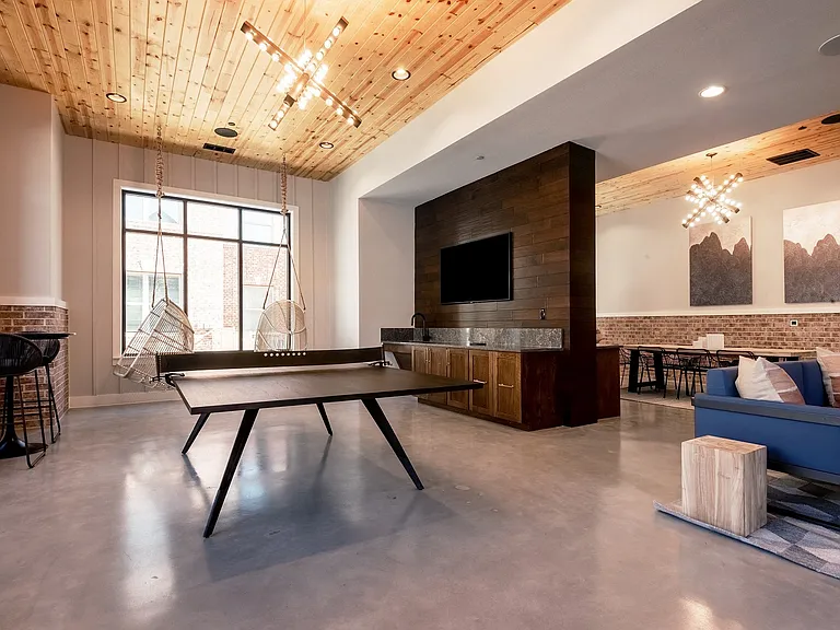 Challenge your friends to some leisurely competition with a game of ping pong.