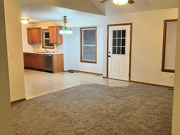 Family rom, dining area and kitchen.