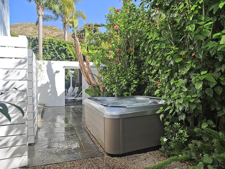 jacuzzi leading to STUDIO back yard