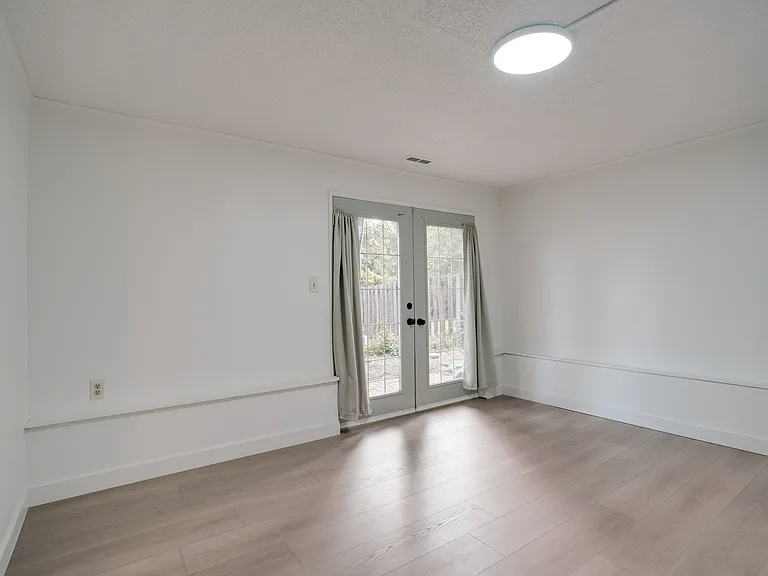 Living room with the private back entrance