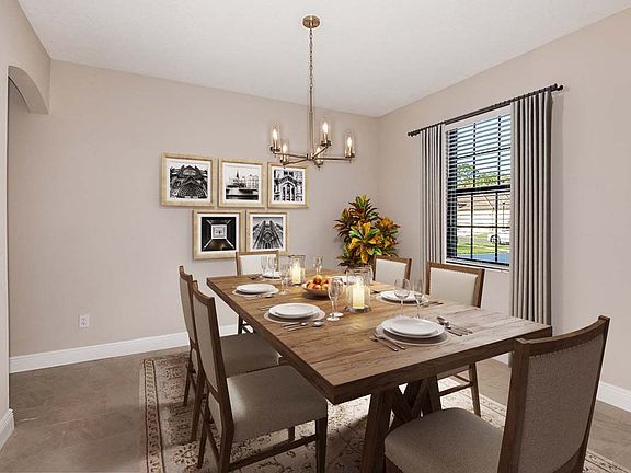 Jeppeson new construction home plan dining room by William Ryan Homes Tampa