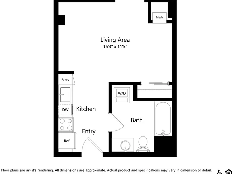 S3 | Studio | 372 SF S3 | Studio | 372 SF
