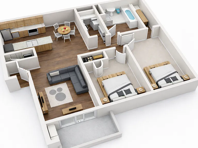 2A - 844sqft 2A - 844sqft