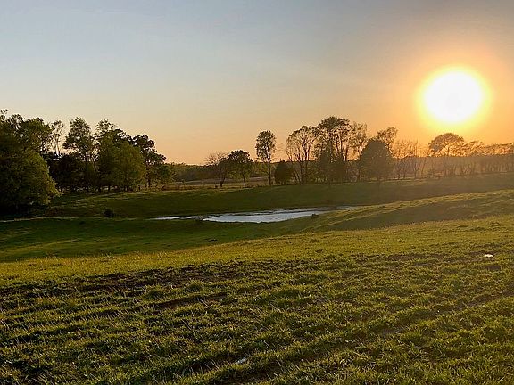 Sunset over the farm