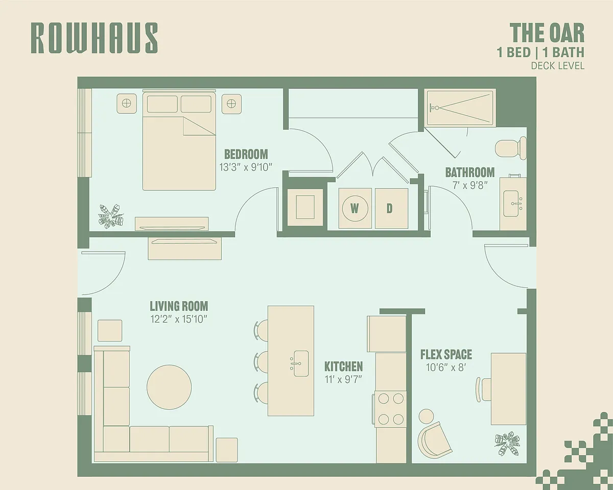 Floor plan The Oar (Deck Level)