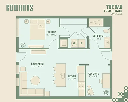 Floor plan The Oar (Deck Level)