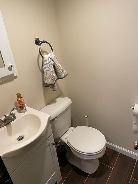 1/2 bath on first floor