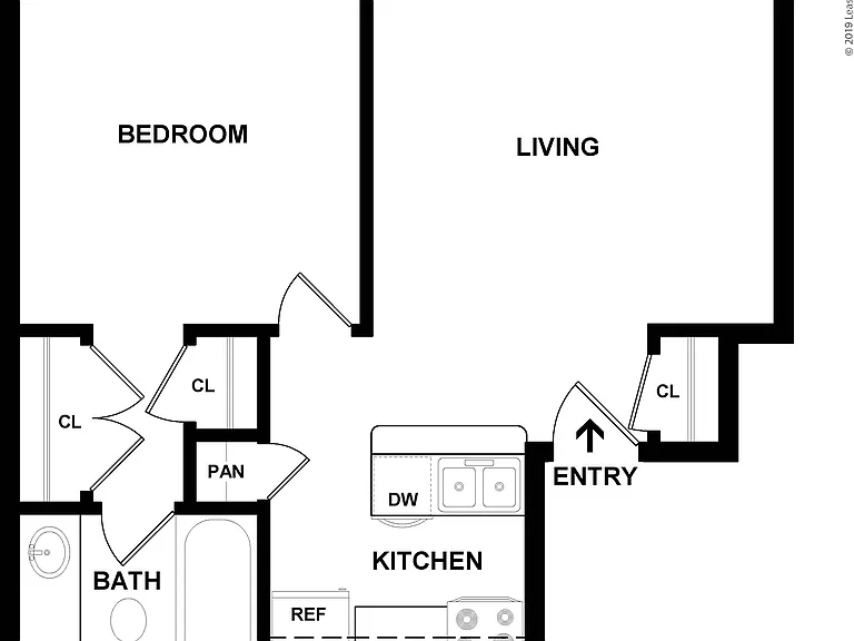 1 Bedroom 1 Bath: Beds - 1: Baths - 1: SqFt Range - 455 to 455