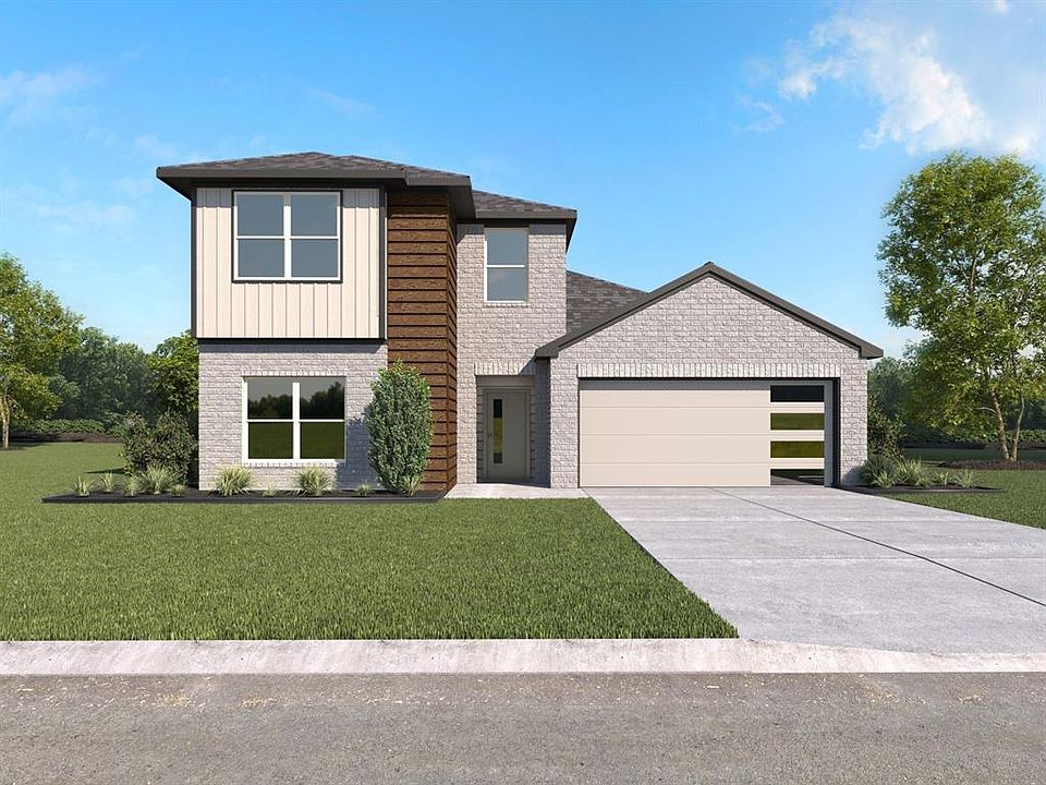 D.R. Horton Express Homes Midland Floorplan Elevation S. Photos shown here may not depict the specified home & features included are for illustration purposes only