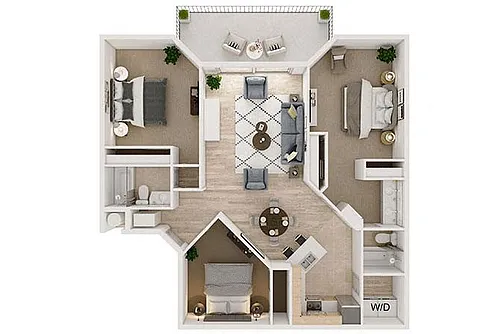 Floor plan 3B2B