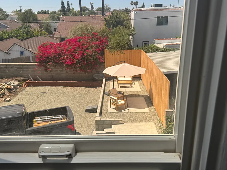 View from patio from bedroom