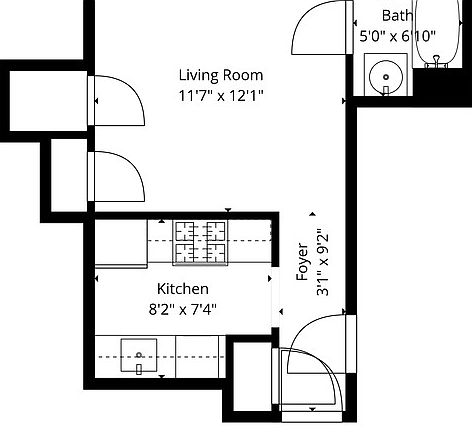 2nd image of 440 W 34th St APT 7D